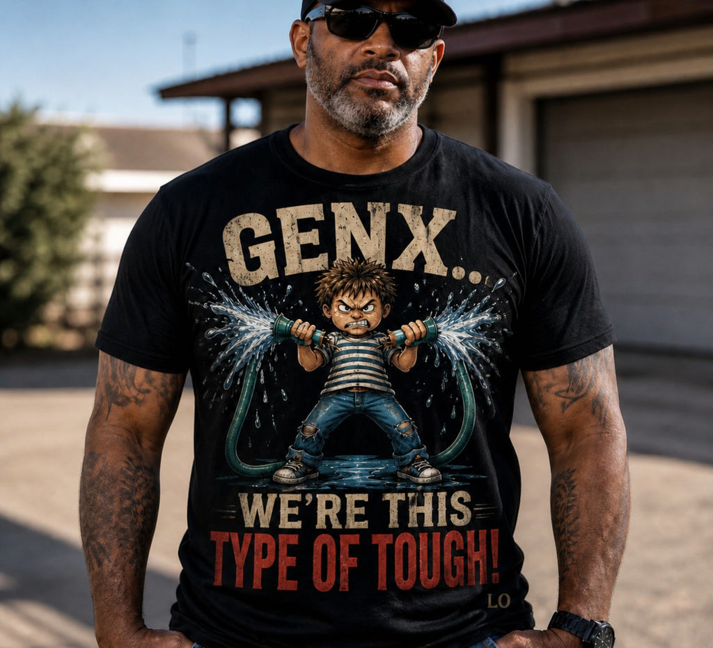 "GEN X… WE'RE THIS TYPE OF TOUGH!" Men's Graphic T-Shirt