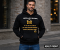 Black "GEN X… WE'RE THIS TYPE OF TOUGH!" Adult Hoodie