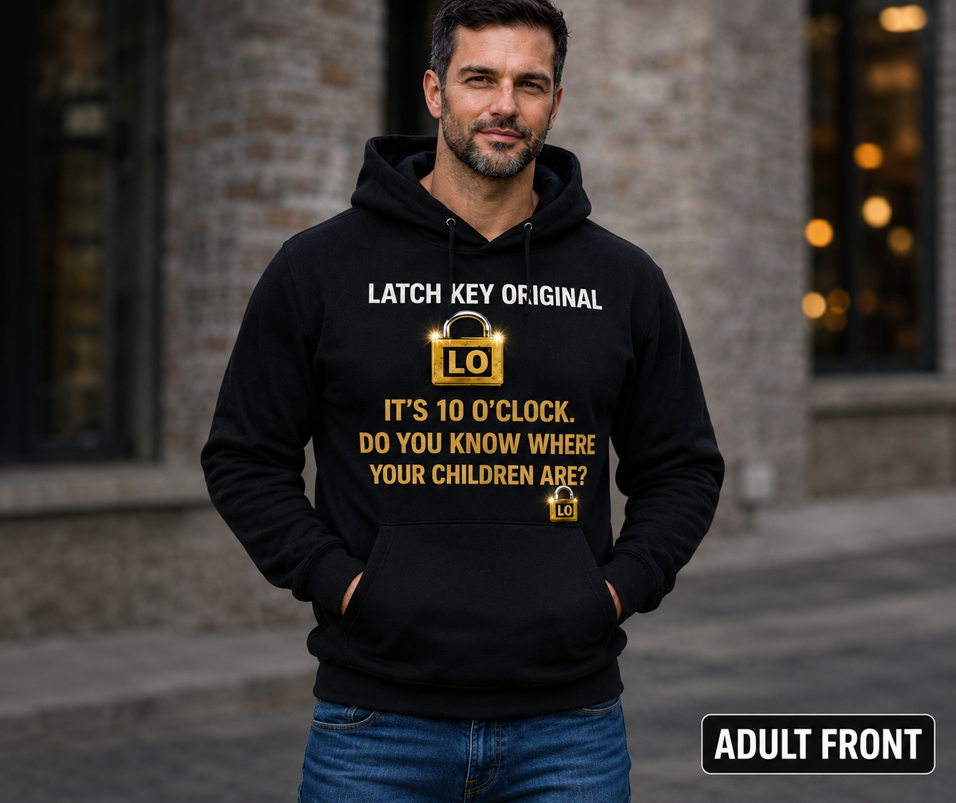 Black "GEN X… WE'RE THIS TYPE OF TOUGH!" Adult Hoodie