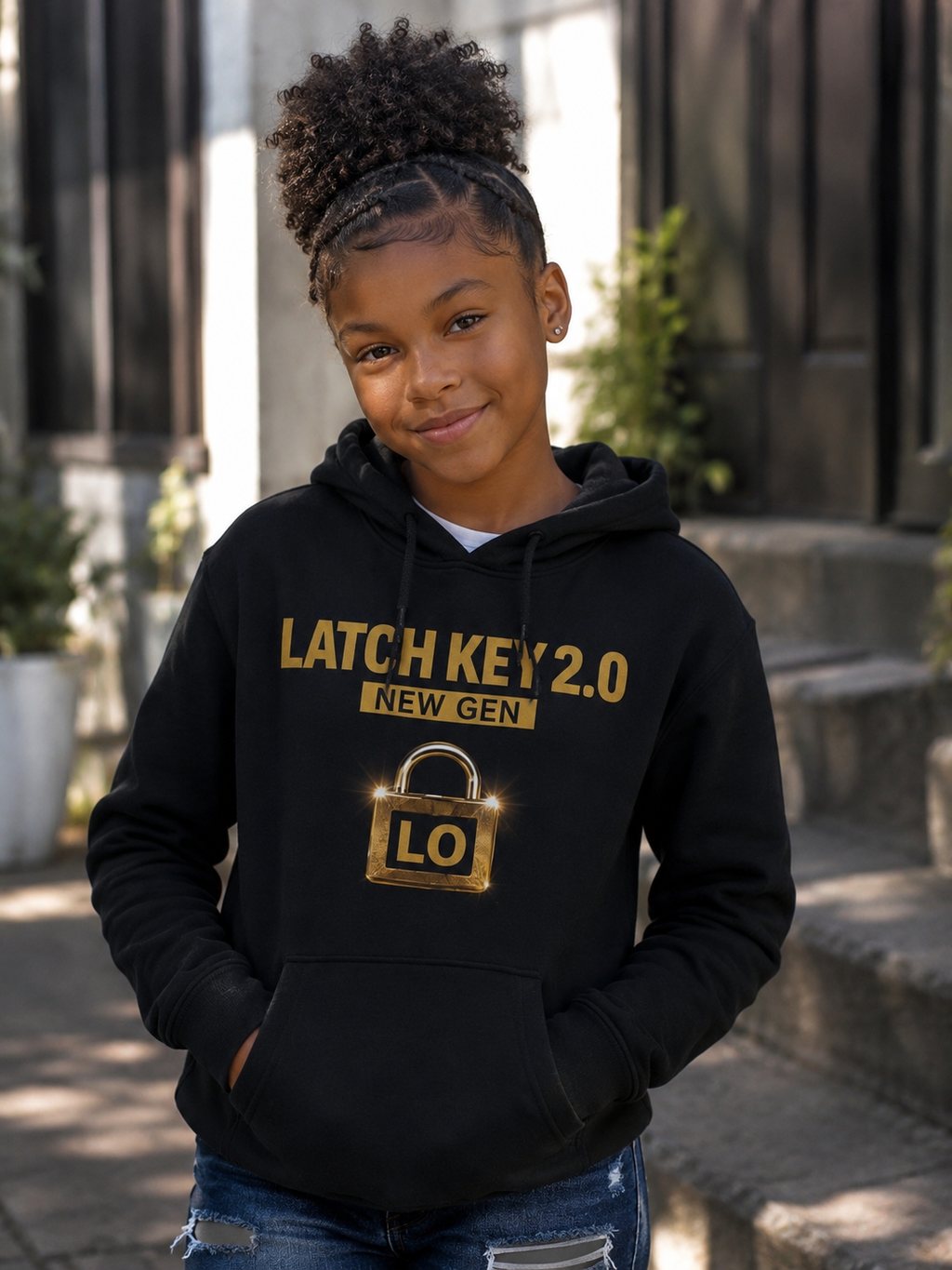 Black "GEN X… WE'RE THIS TYPE OF TOUGH!" Kids Hoodie