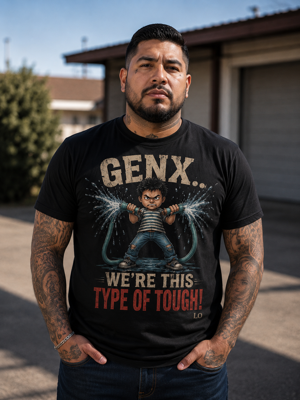 "GEN X… WE'RE THIS TYPE OF TOUGH!" Men's Graphic T-Shirt