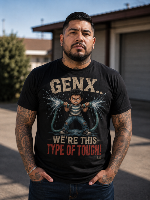 "GEN X… WE'RE THIS TYPE OF TOUGH!" Men's Graphic T-Shirt