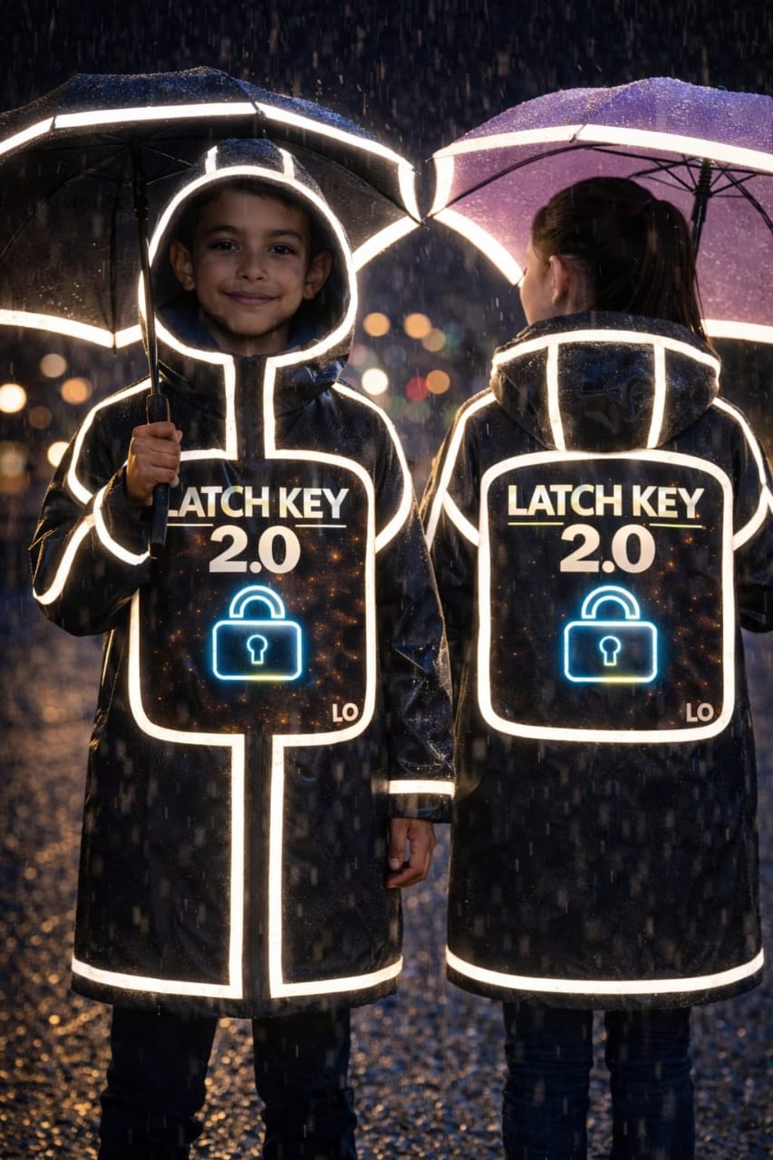 LATCH KEY 2.0™ Reflective Kids Raincoat Set