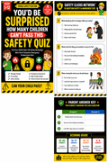 SAFETY CLICKS NETWORK™ — 10 Question Safety & Awareness Test Badge + 3 Safety Songs